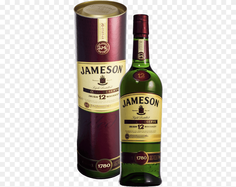 Jameson 12 Year Old Special Reserve Jameson Irish Whiskey, Alcohol, Beverage, Liquor, Whisky Free Png Download