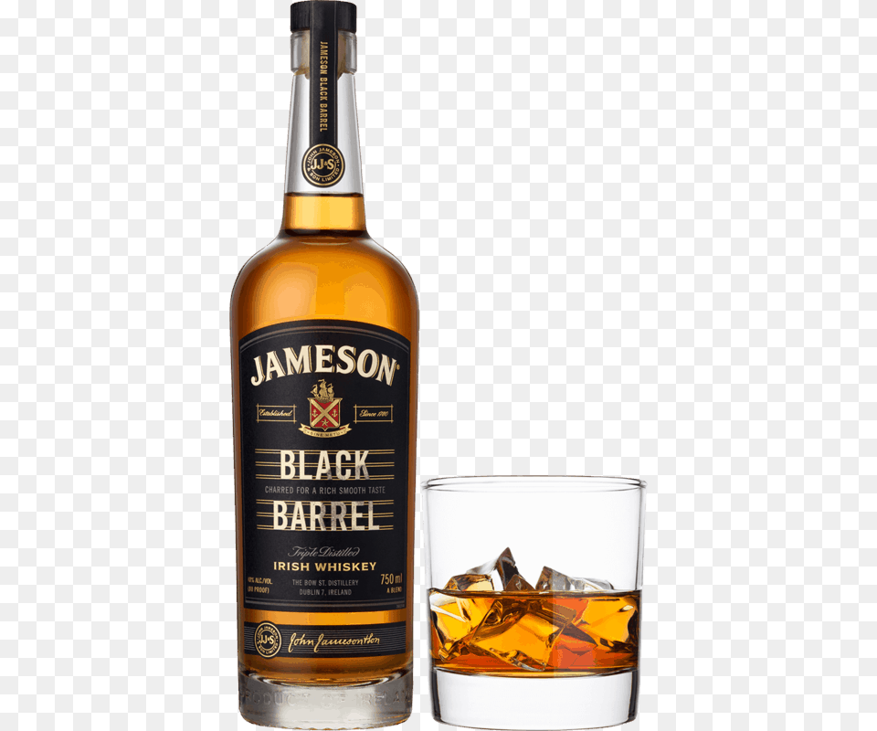Jameson Black Barrel, Alcohol, Beverage, Liquor, Whisky Free Transparent Png