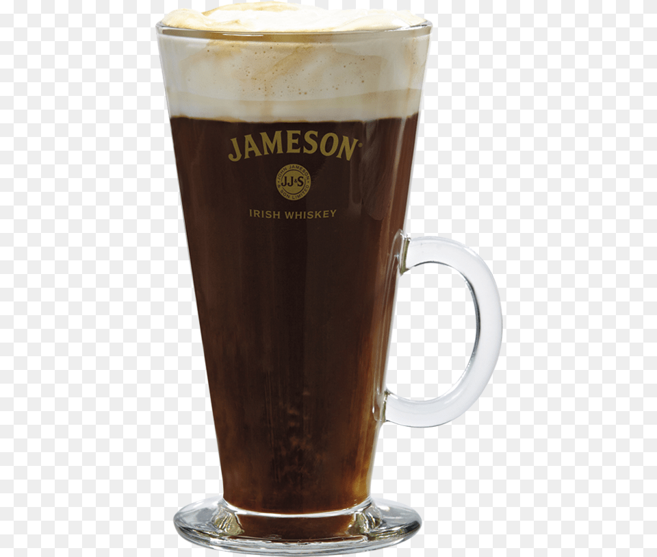 Jameson Irish Coffee Branded Glass Drink Jameson Whiskey, Alcohol, Beer, Beverage, Cup Free Transparent Png