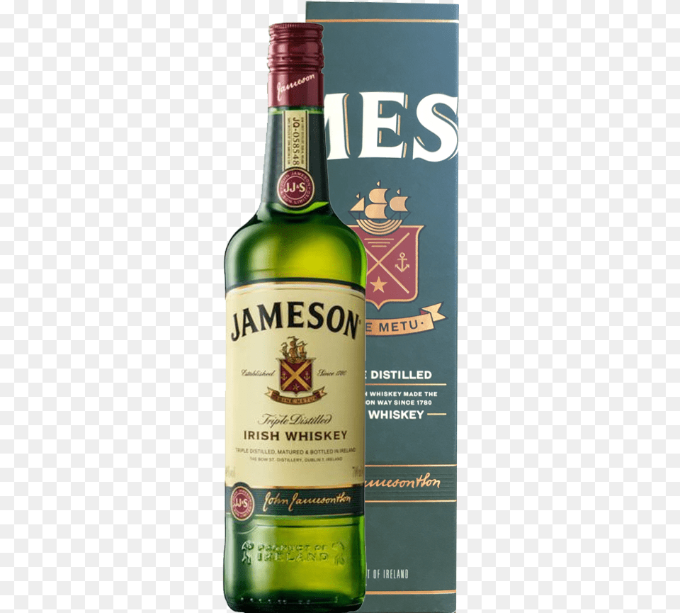 Jameson Irish Whiskey 700ml In Gift Box Jameson Irish Whiskey, Alcohol, Beverage, Liquor, Whisky Png Image