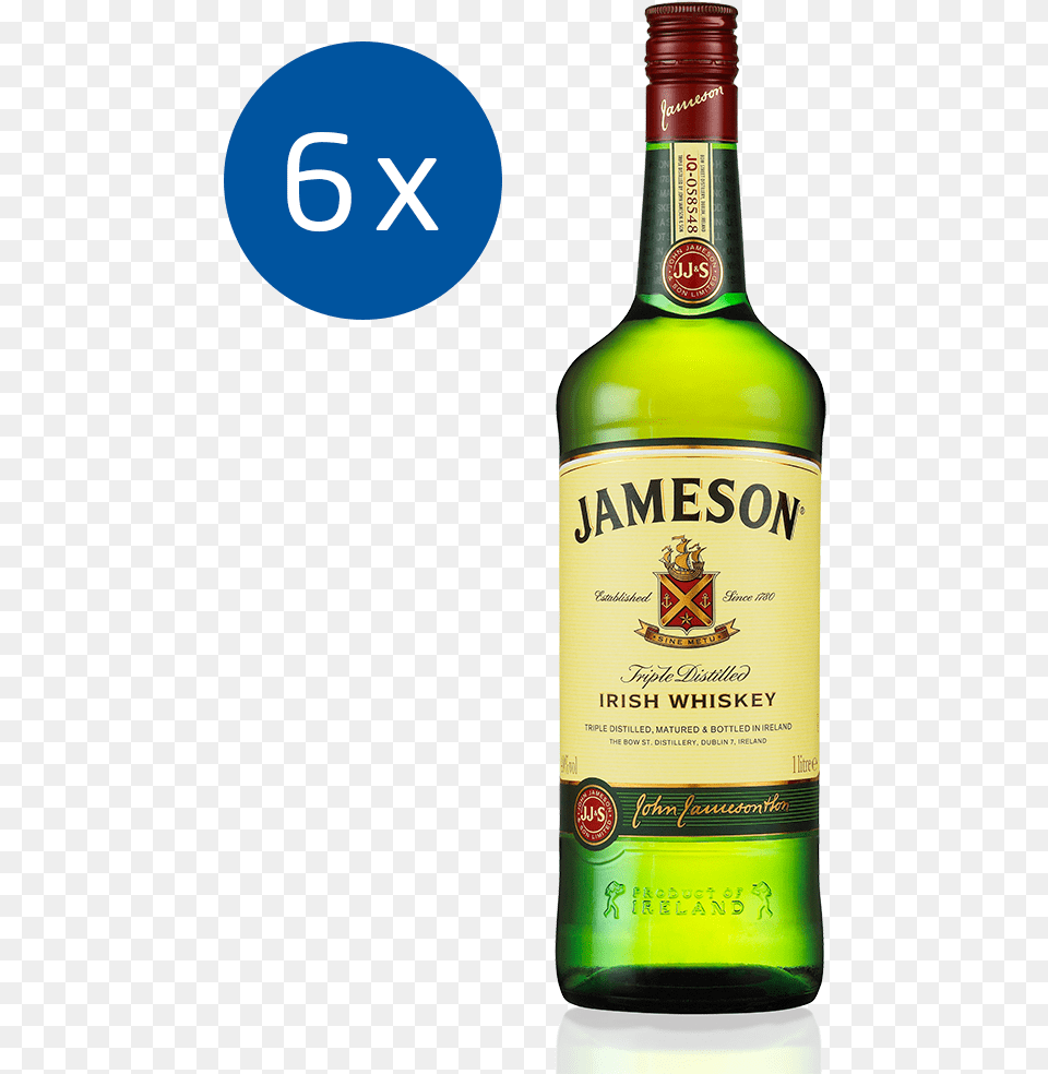 Jameson Irish Whiskey Distilled Beverage Scotch Whisky Jameson Whiskey, Alcohol, Liquor, Beer, Bottle Free Transparent Png