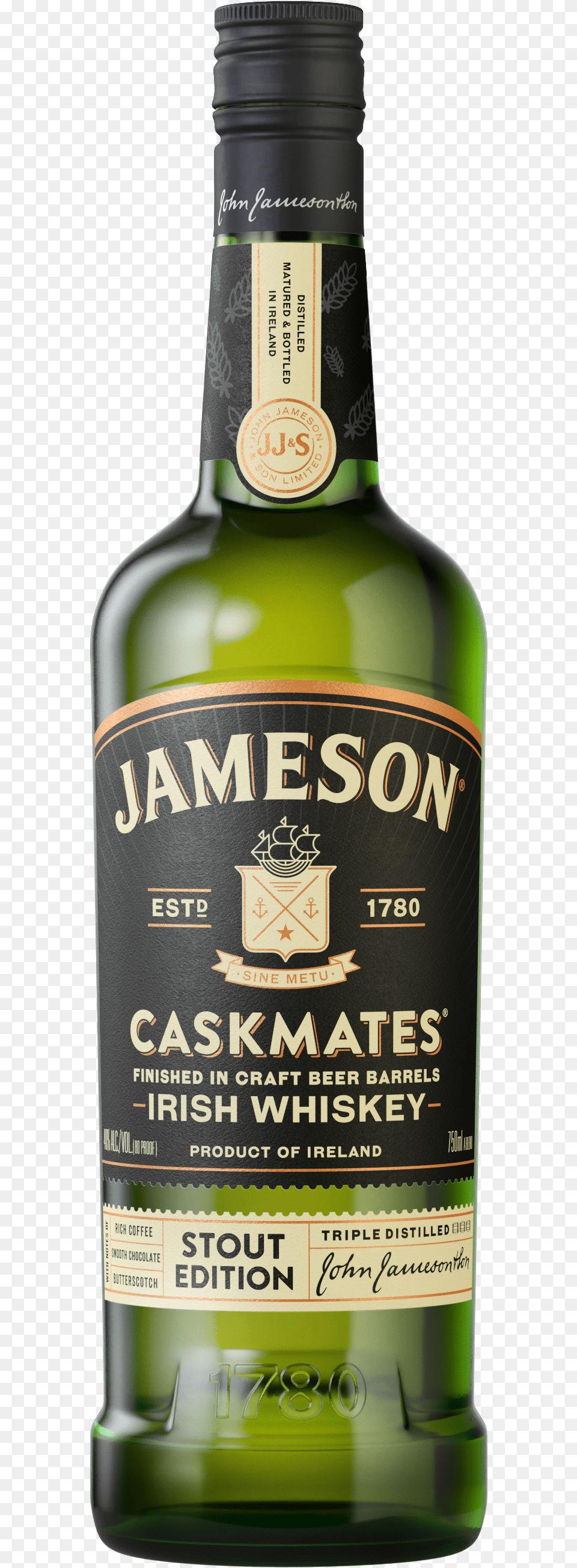 Jameson Whiskey, Alcohol, Beverage, Liquor, Beer Free Png Download