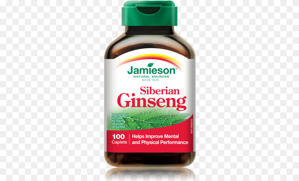 Jamieson Siberian Ginseng 650 Mg 100tabs Jamieson Vitamin C, Herbs, Herbal, Plant, Syrup Free Png