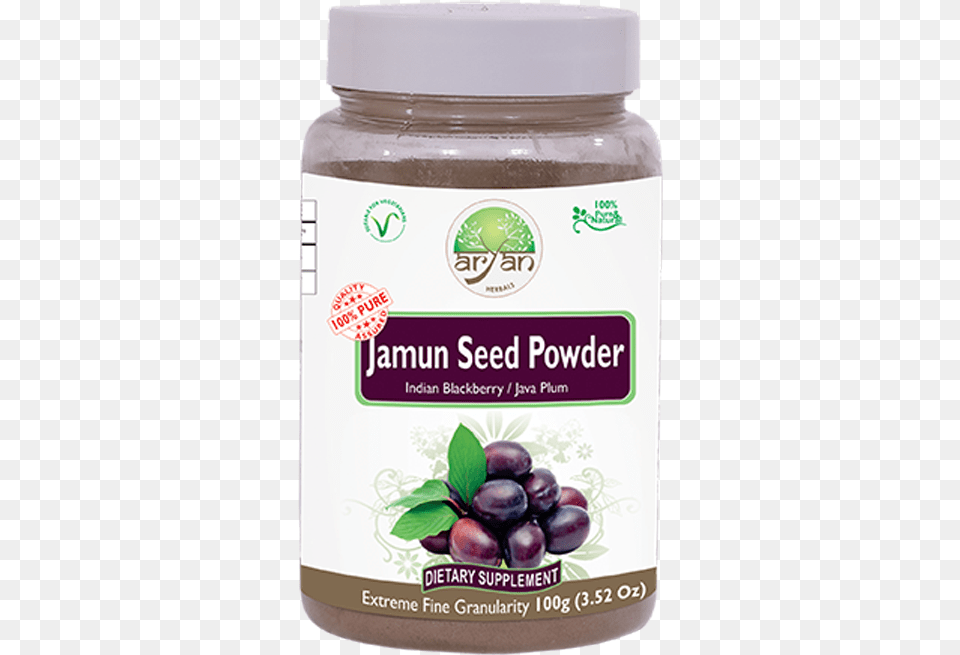 Jamun Seed Powder Triphala, Food, Fruit, Plant, Produce Free Png