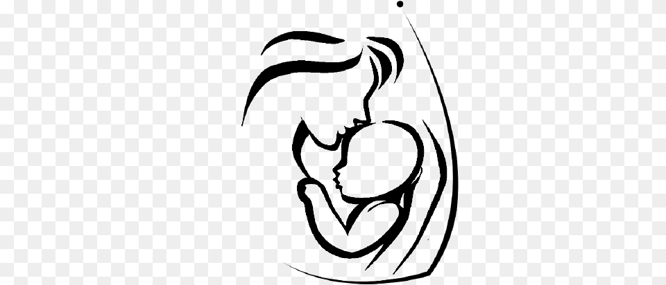 Jananihome Mother And Baby Outline Png