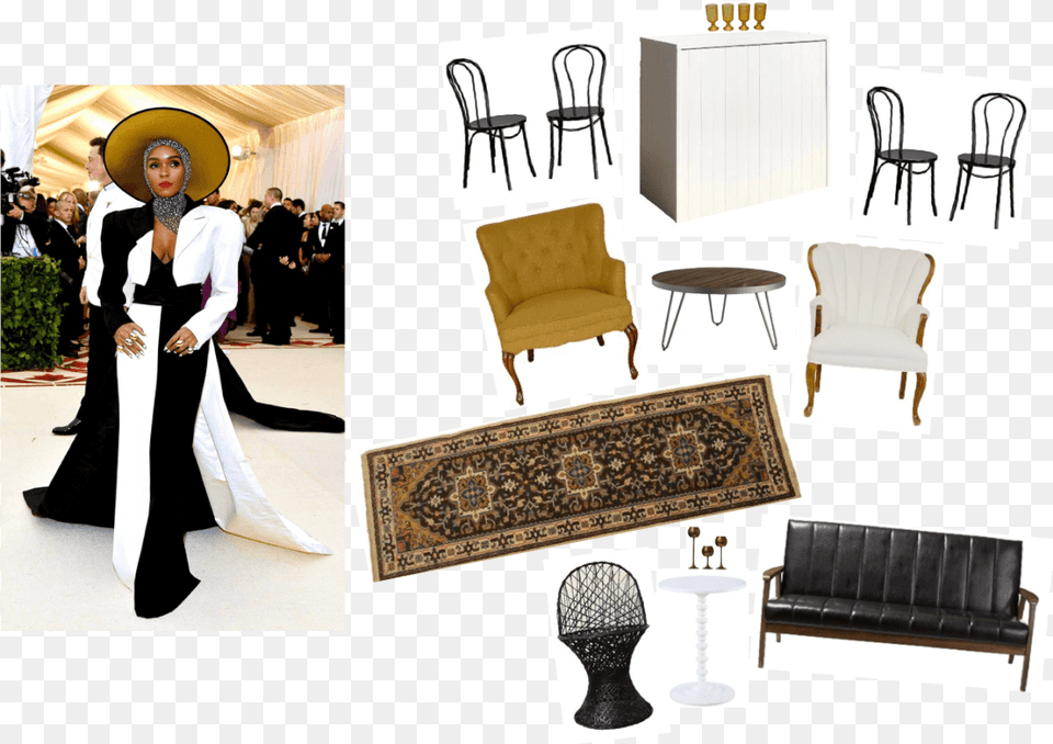 Janelle Monae Met Gala 2018, Furniture, Chair, Clothing, Home Decor Free Png