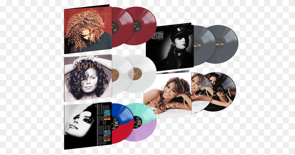 Janet Jackson Vinyl Reissue, Adult, Female, Person, Woman Free Png
