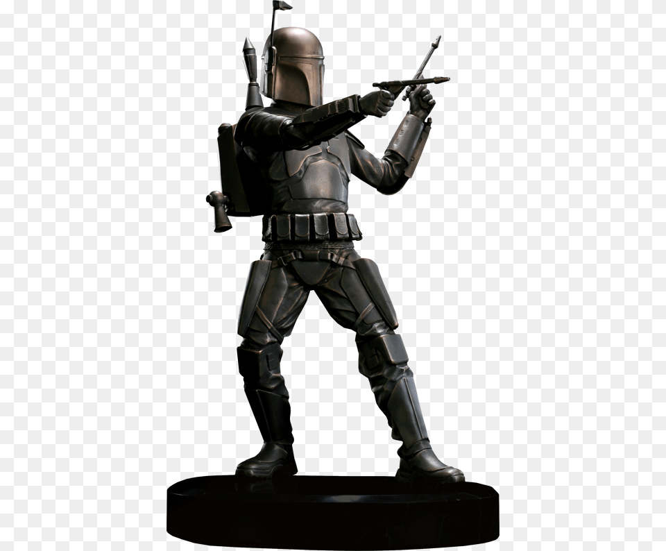 Jango Fett Bronze Statue Harry Potter Miniatures Adventure Game, Adult, Male, Man, Person Free Png Download