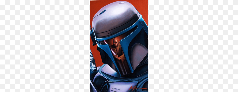 Jango Fett Master Windu Vs Jango Fett, Crash Helmet, Helmet, Adult, Male Free Png Download