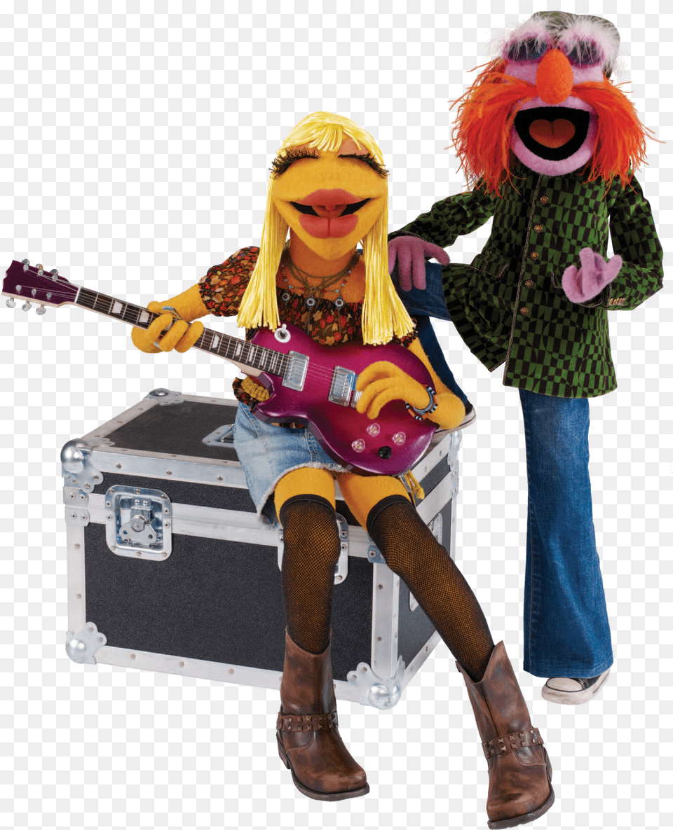 Janice And Floyd Floyd And Janice Muppets, Guitar, Musical Instrument, Person, Adult Png