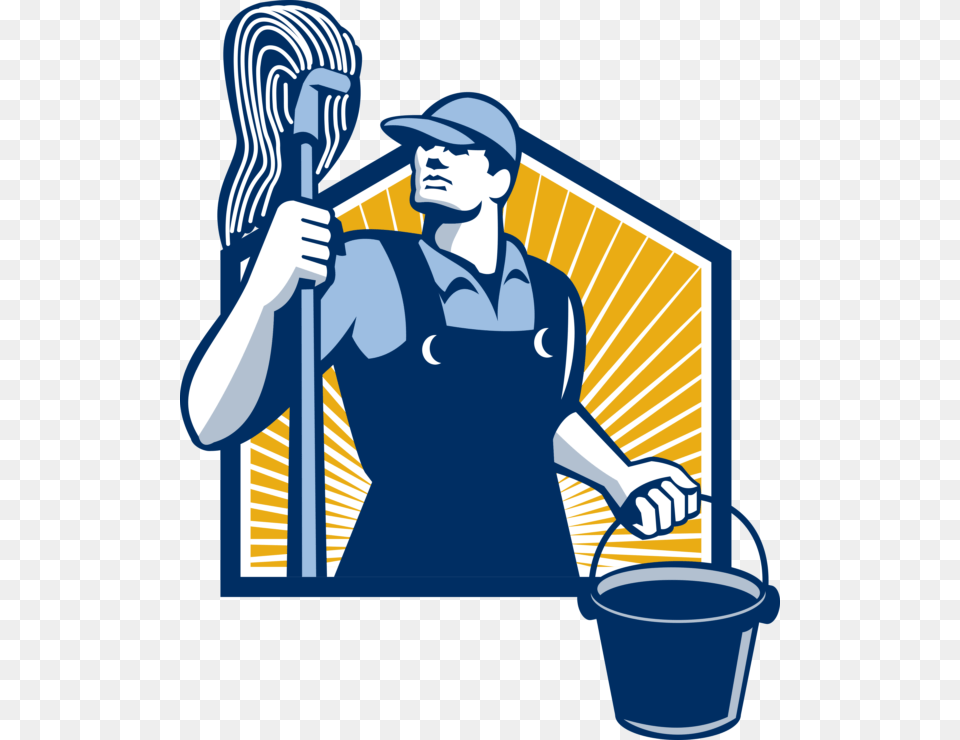 Janitor Clipart Clean Up Crew, Cleaning, Person, Adult, Male Png Image