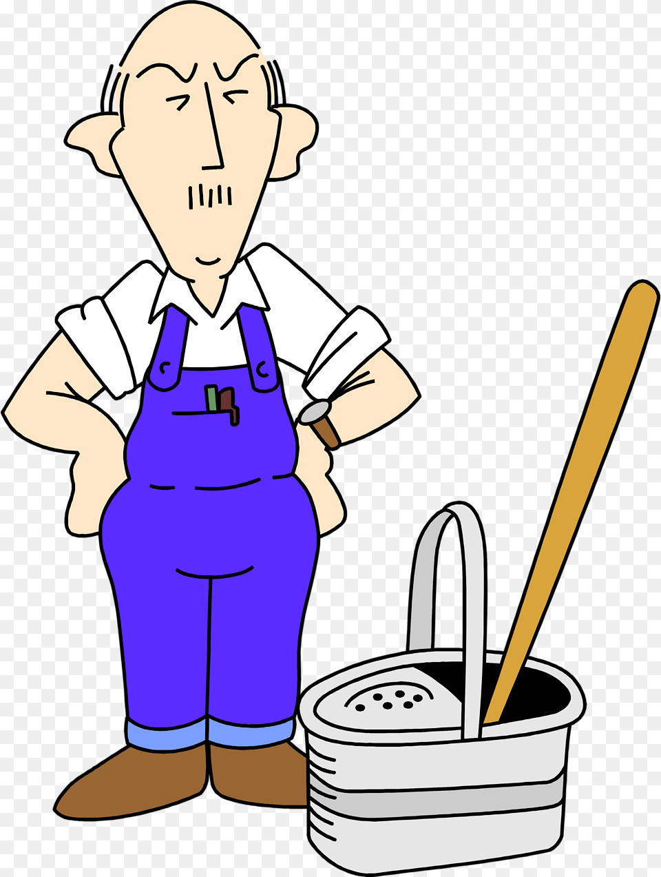 Janitor Clipart Transparent, Baby, Cleaning, Person, Face Free Png Download