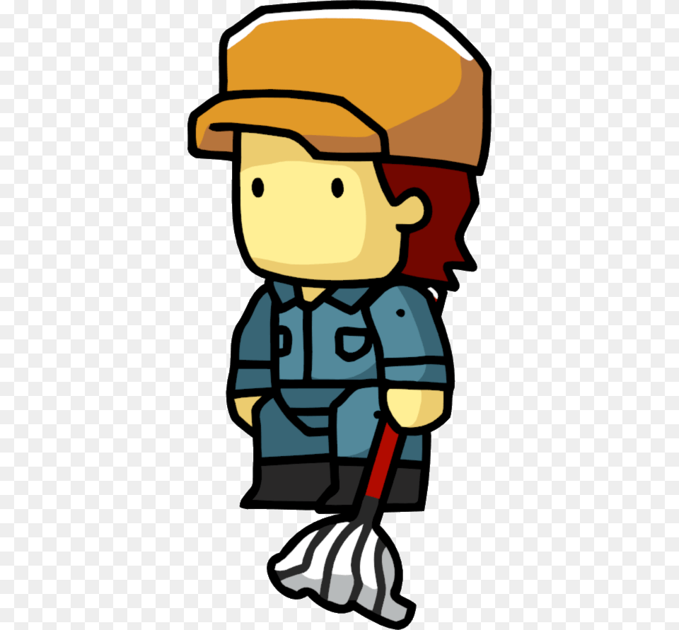 Janitor Scribblenauts Wiki Fandom Janitor Scribblenauts, Cleaning, Person, Ammunition, Grenade Free Png