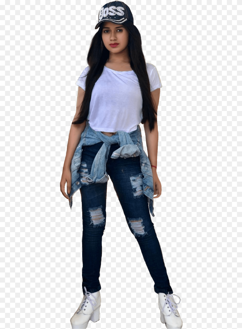 Jannat Zubair Real Height, Clothing, Female, Girl, Jeans Free Png