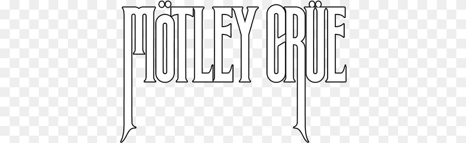 January 1 Motley Crue Logo White, Stencil, Text, Book, Publication Free Png