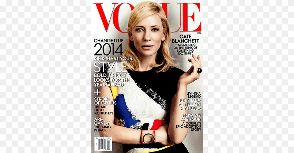 January 2014 Cate Blanchett Vogue 2014, Adult, Female, Person, Publication Free Png