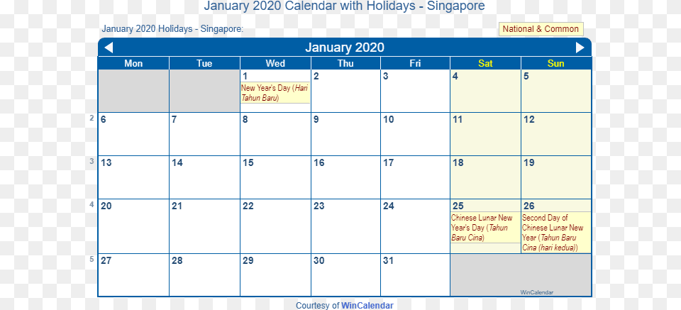January 2020 Calendar With Singapore Holidays Feriado De Noviembre 2019, Text, Computer Hardware, Electronics, Hardware Png Image