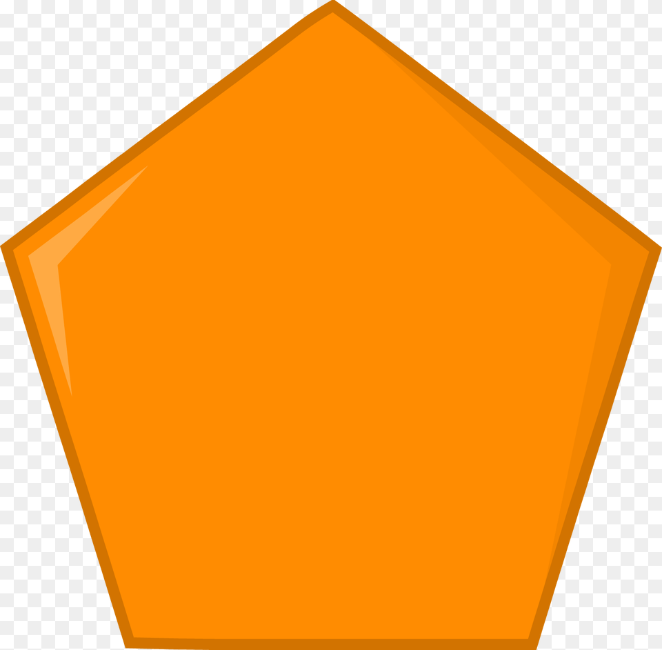 January 27 2017 Orange Pentagon Clipart, Sign, Symbol Free Png