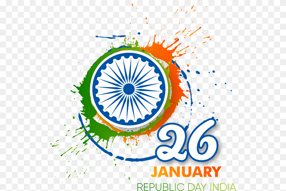 January India Republic Day 26 January Republic Day, Machine, Wheel, Spoke, Advertisement Png Image