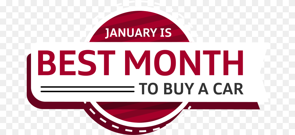 January Is The Best Month To Buy A Car Graphic Design, Logo, Sticker Free Png