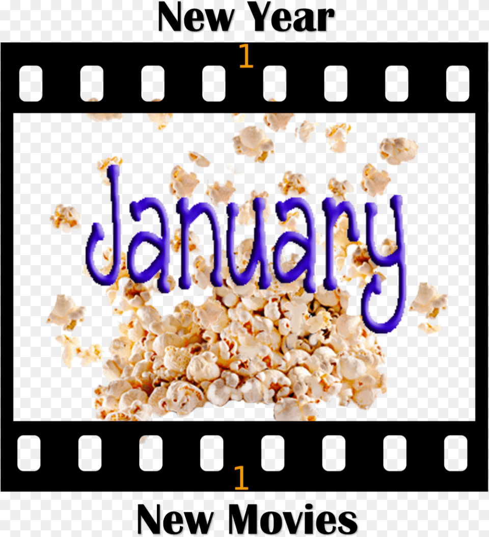 January Movie Thingy January Title, Food, Popcorn, Snack, Chandelier Png