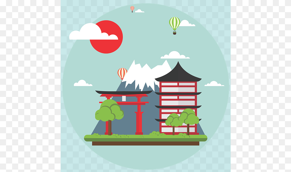 Japan And Global History 1550 1900 Japan Background Vector, Balloon, Outdoors, Aircraft, Transportation Png Image