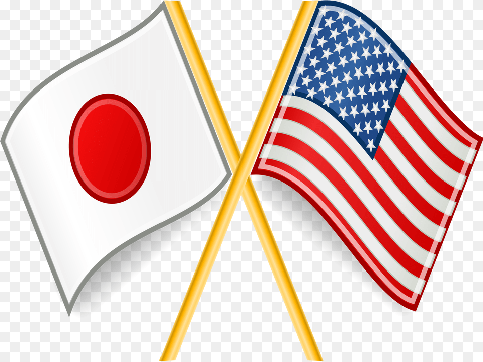 Japan And Us Flags, American Flag, Flag Free Png
