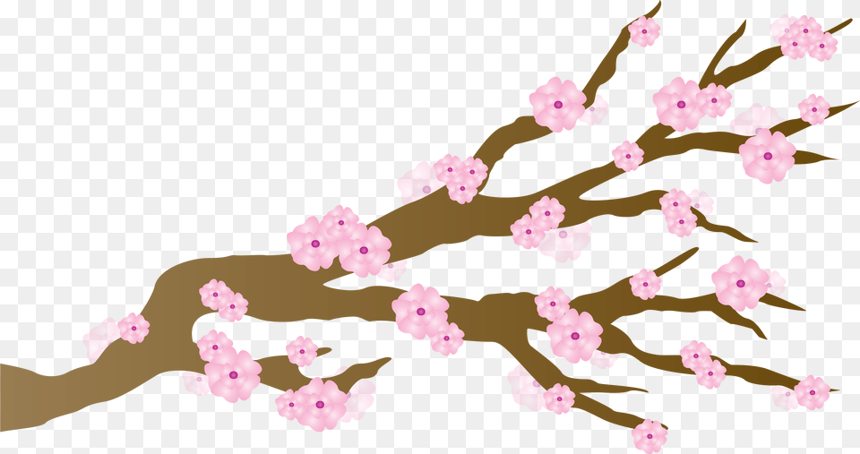 Japan Clipart Cherry Blossom Picture Cartoon Cherry Blossom Tree, Flower, Plant, Cherry Blossom, Person Free Png