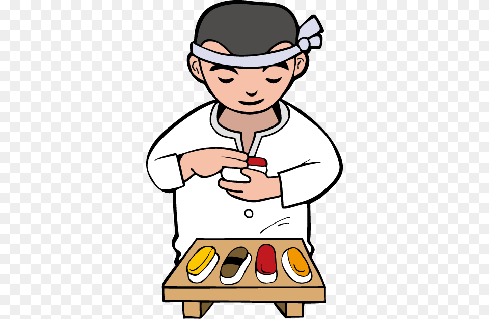 Japan Clipart Sushi Chef, Baby, Person, Face, Head Free Png Download