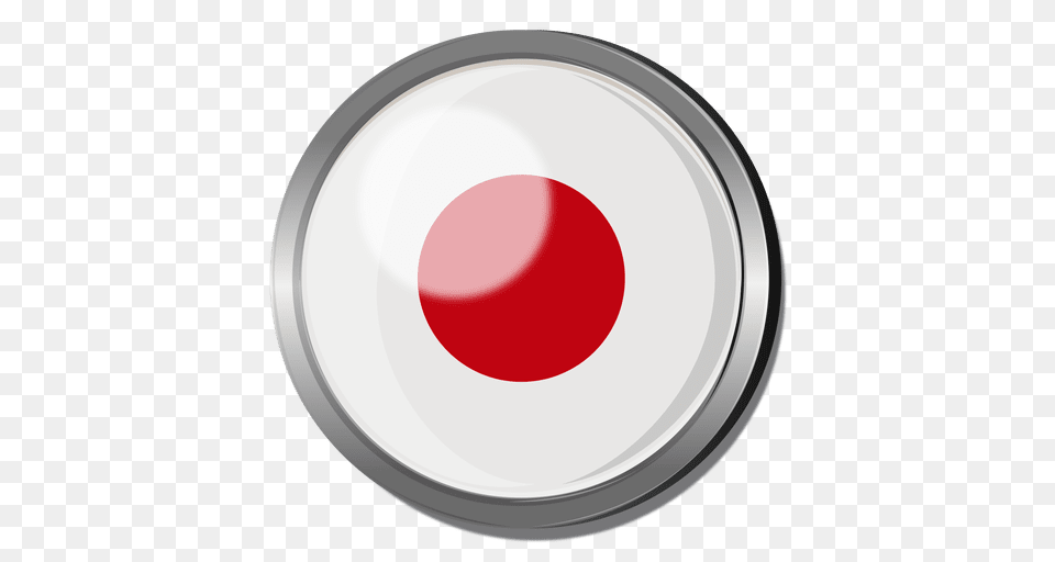 Japan Flag Badge, Sphere Png Image