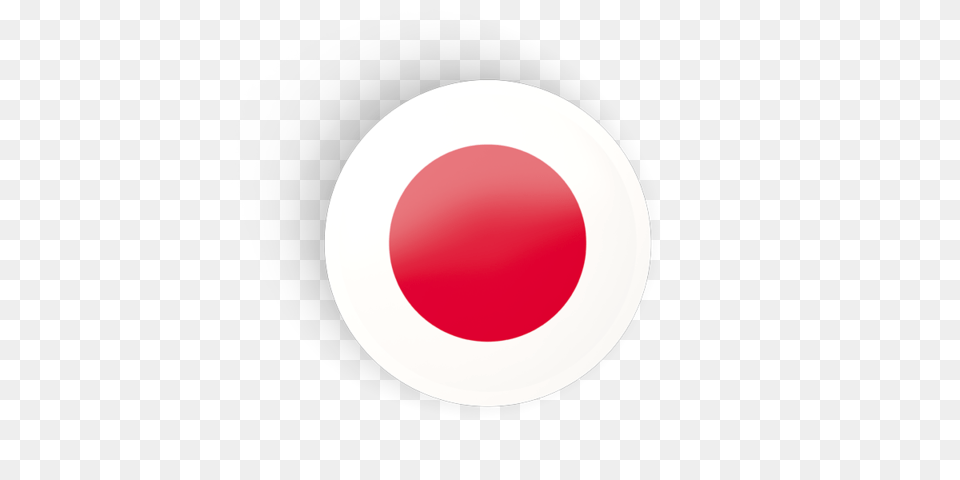 Japan Flag Icon Circle, Plate Free Transparent Png