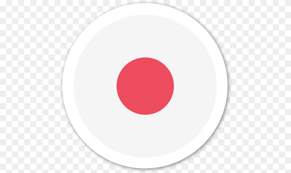 Japan Flag Sticker Circle, Plate Free Png Download