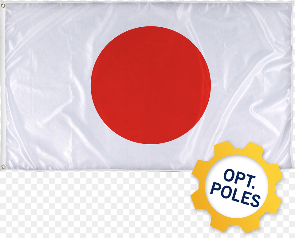 Japan Flag W Optional Flagpole Circle, Japan Flag, Ping Pong, Ping Pong Paddle, Racket Png Image
