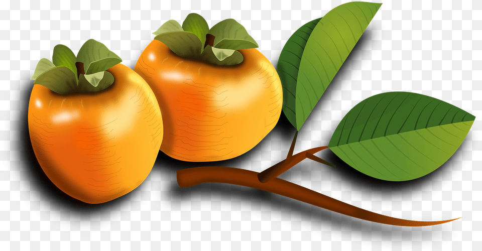Japan Fruit, Food, Plant, Produce, Persimmon Free Png Download