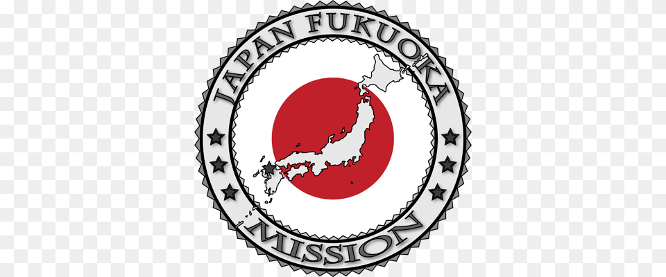 Japan Fukuoka Lds Mission Flag Cutout Map Copy Clipart, Logo, Emblem, Symbol Free Transparent Png