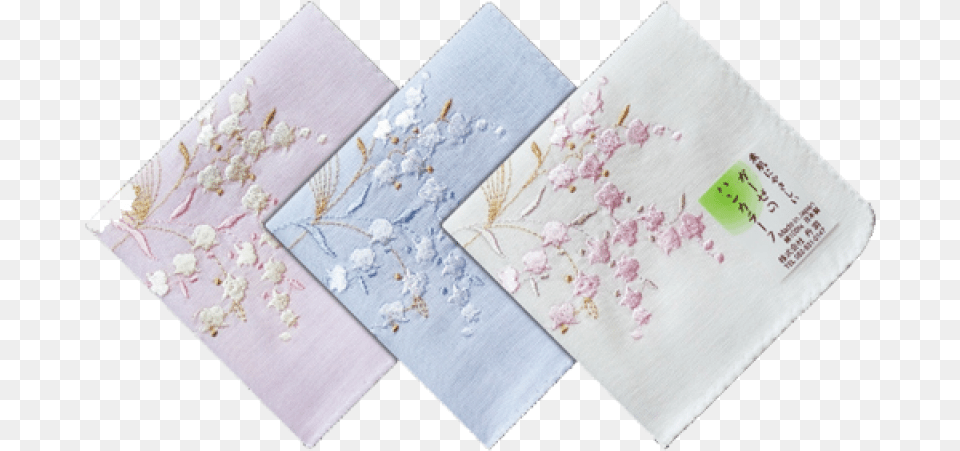 Japan Handkerchief Embroidery Cotton Textile Image Handkerchief, Pattern, Qr Code, Flower, Plant Png