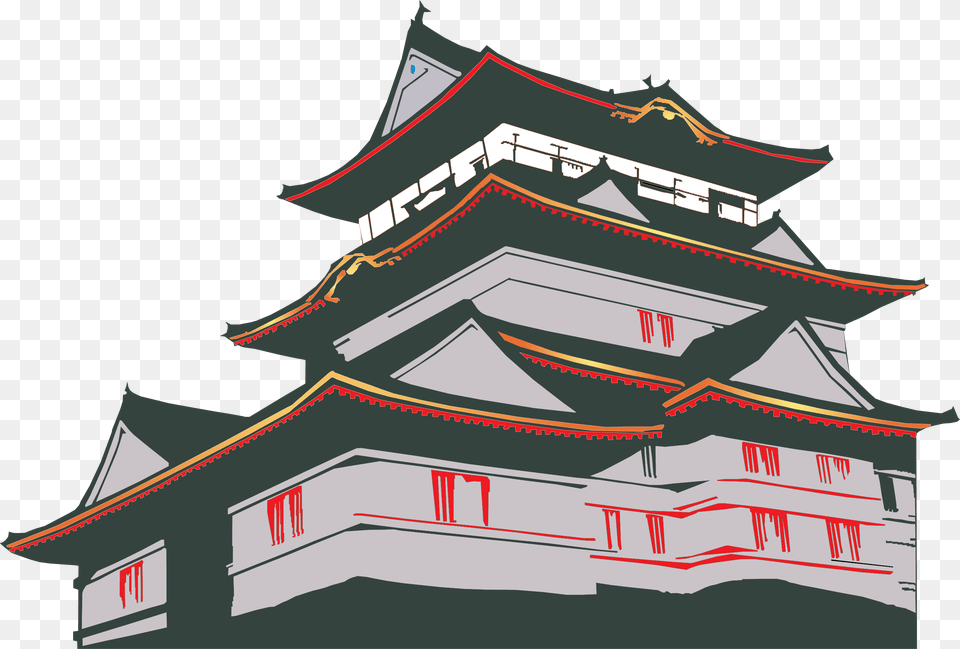 Japan House Euclidean Vector Clip Art Japanese House Transparent Background, Architecture, Building, Pagoda, Prayer Free Png Download