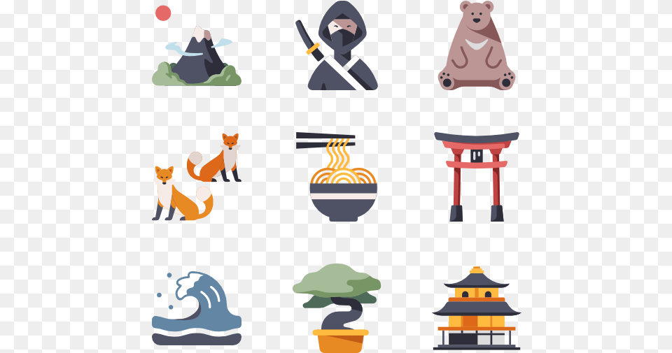 Japan Icons, Person, Animal, Bear, Mammal Png
