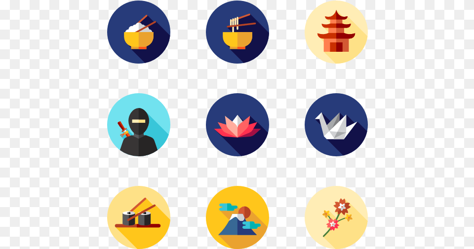 Japan Icons Vector, Leaf, Person, Plant, Art Png Image