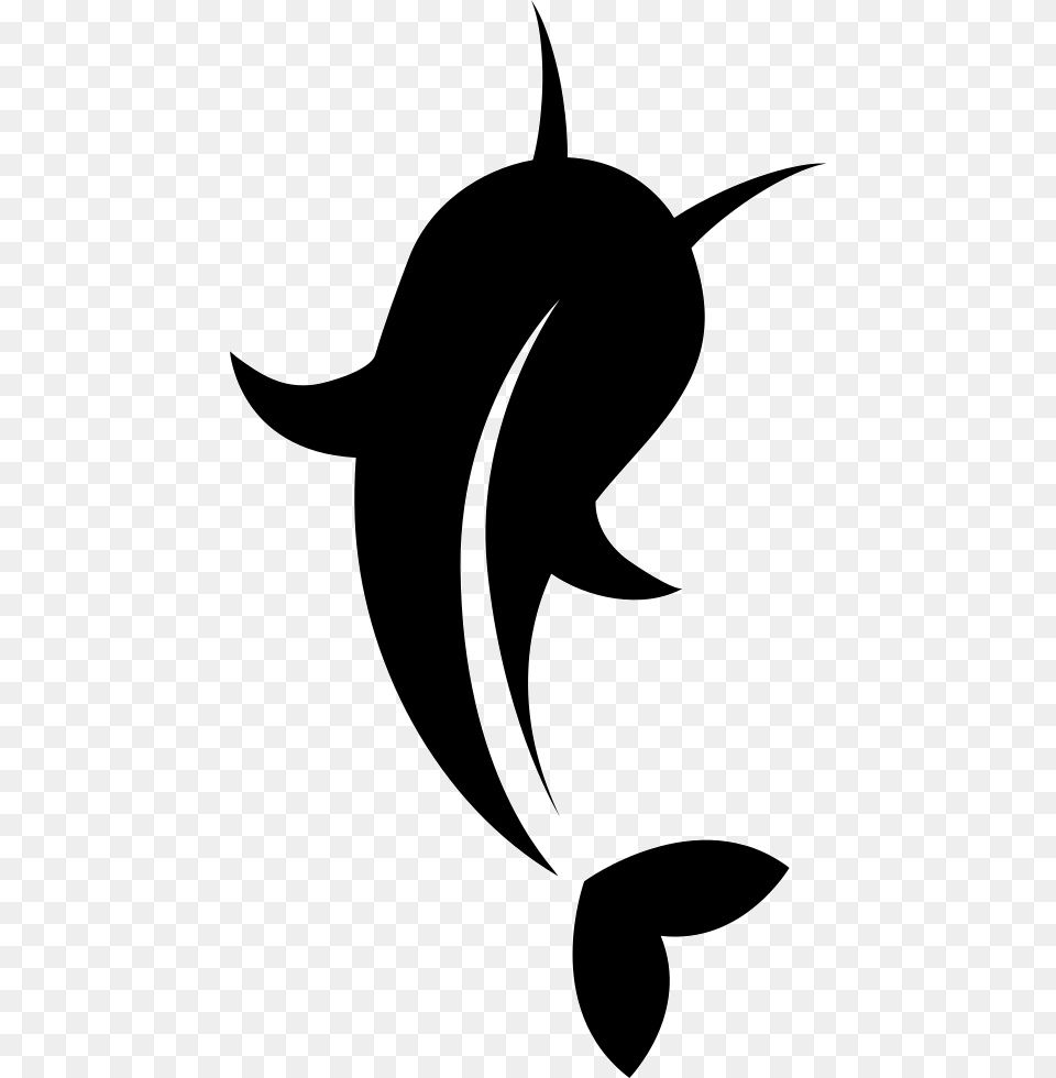 Japan Koi Fish Icon Free Download, Silhouette, Stencil, Animal, Sea Life Png Image