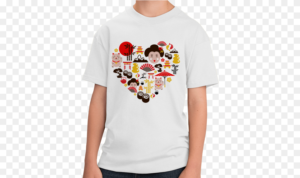 Japan Love Tokyo Culture Heritage Pride Efa Icon, Clothing, T-shirt, Pattern, Baby Png