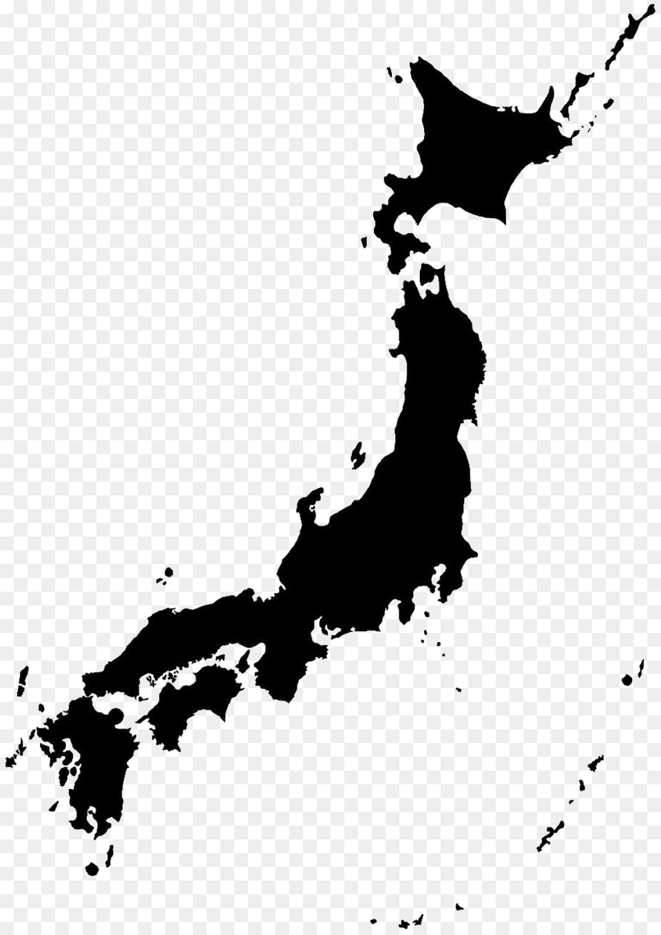 Japan Map Japan Map Black, Chart, Plot, Person, Outdoors Free Transparent Png