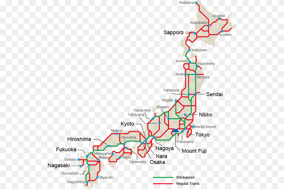Japan Rail Pass Map, Chart, Land, Nature, Outdoors Free Png Download