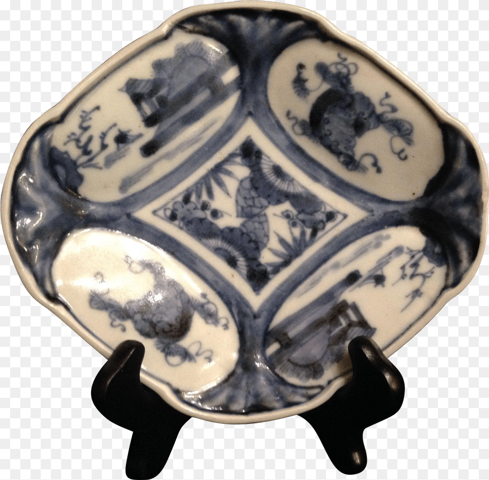 Japanese Antique Ko Imari Porcelain Hishigata Zara, Art, Pottery, Plate, Food Png