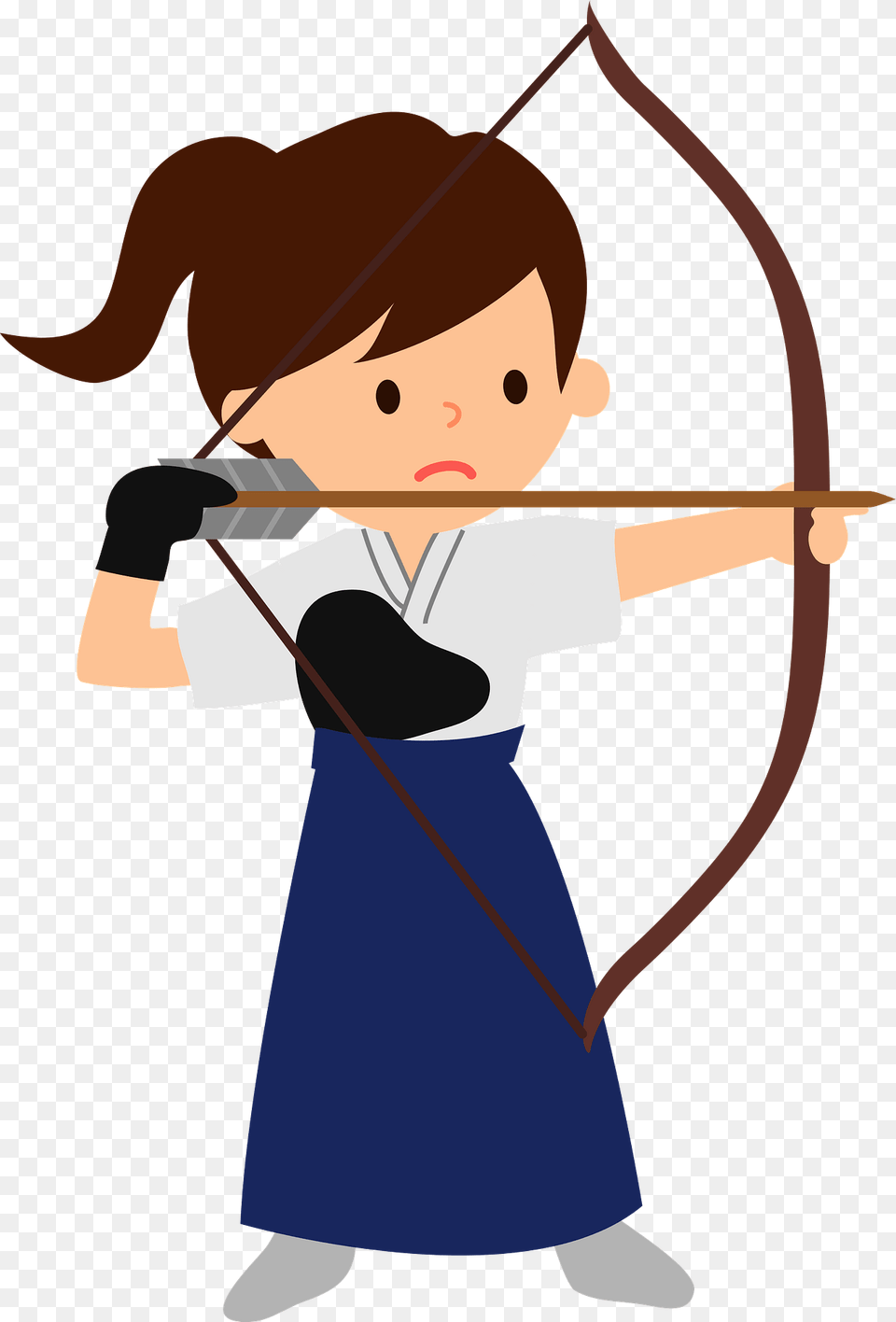 Japanese Archery Clipart, Archer, Bow, Person, Sport Free Png