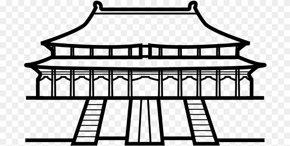 Japanese Architecture, Gray Free Transparent Png