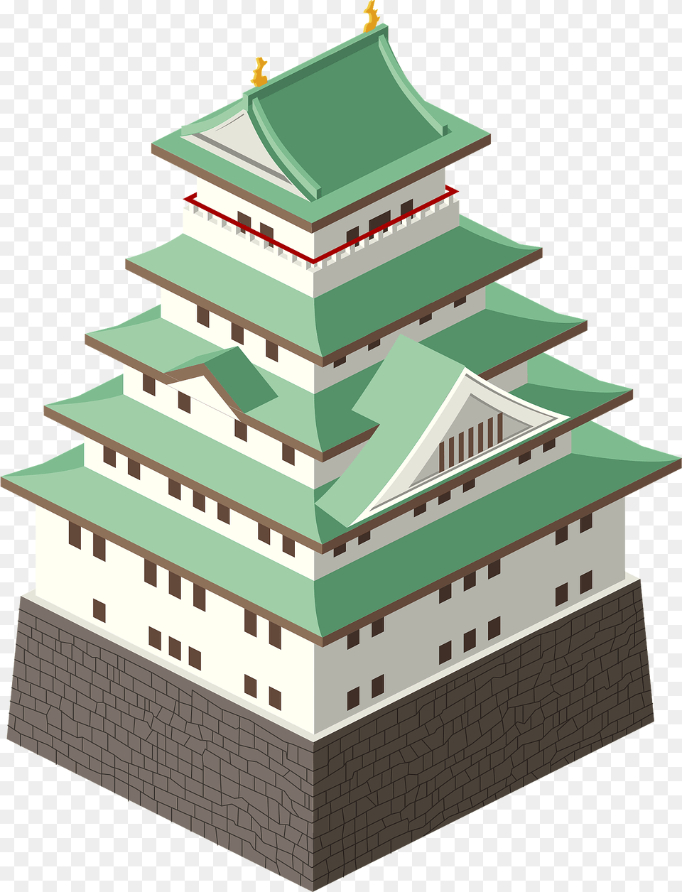 Japanese Castle Clipart, City, Architecture, Fortress, Temple Free Transparent Png