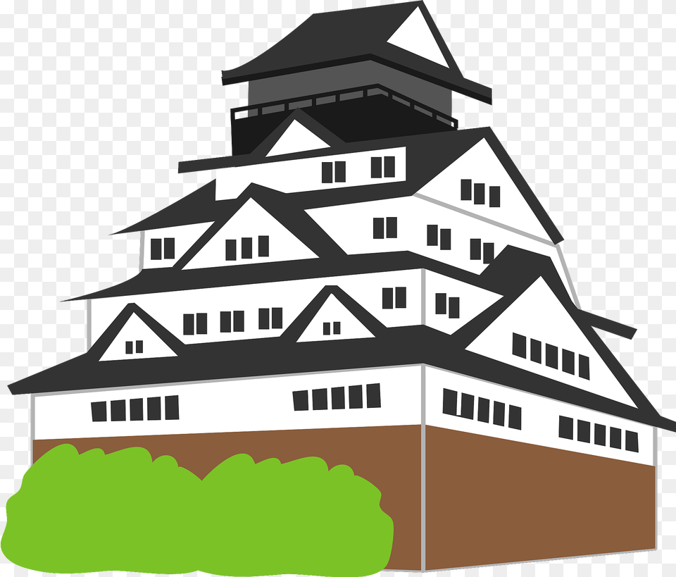Japanese Castle Clipart, Architecture, Building, Monastery, City Png Image