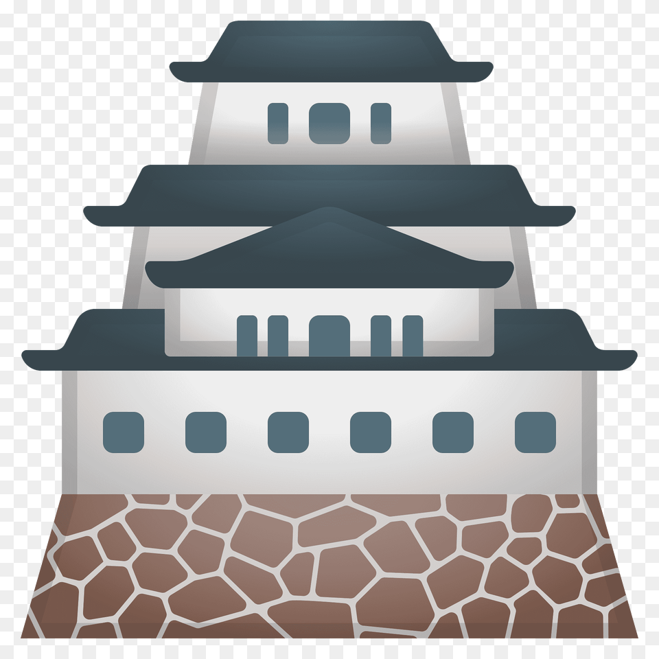 Japanese Castle Emoji Clipart, Yacht, Vehicle, Transportation, Housing Png Image