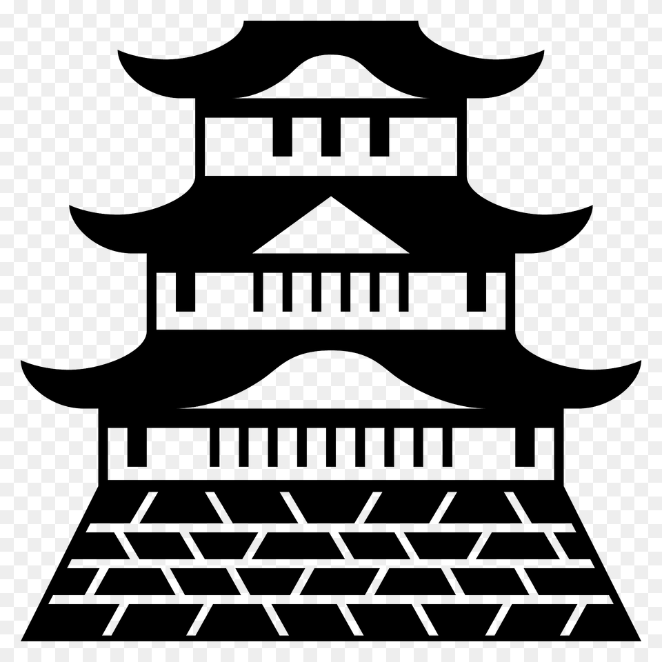 Japanese Castle Emoji Clipart, Temple, Shrine, Prayer, Building Free Png